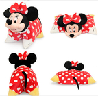 Cuscino adorabile rosso del bambino di Disney Minnie Mouse con la testa di Minnie della peluche