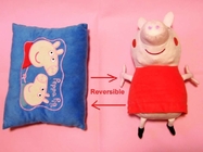 Cuscini e cuscini reversibili del giocattolo della peluche del maiale di Peppa di modo per lettiera