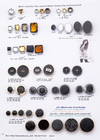 GLI ABS dell'OEM imperlano i bottoni/bottoni acrilici del cristallo di rocca per gli accessori dell'indumento