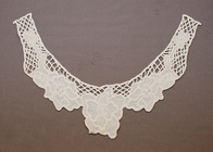 Indumento Custom rotondo color avorio ricamo cotone Crochet Lace collare scollatura