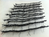 Il tessuto di maglia nera ANIMALE DOMESTICO/del PE 3D, filo di ordito ha tricottato la maglia dell'aria 3D per il cuscino dell'automobile