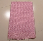 Tessuto rosa del pizzo dell'organza, larghezza di 135cm - di 130