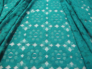 SGS SYD-0008 del CE amichevole di Eco della bella del cotone del pizzo maglia di nylon verde del tessuto