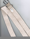 Cinghie su ordinazione del panno di modo dell'intrecciatura del cotone per le donne, cintura bianca di larghezza di 5cm - di 3
