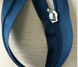 Le chiusure lampo su ordinazione di nylon blu dei vestiti, rivestimento della borsa #5/#8/#10 Zippers