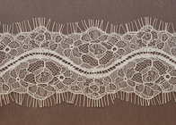 Lady White Wave Crochet Nylon ciglia Lace Trim per tessuto