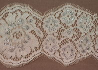 Avorio donne personalizzate abiti ciglia Lace Trim tessuto