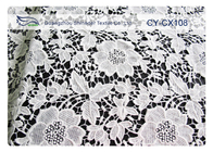 Tessuto del pizzo ricamato cotone di nylon con la larghezza CY-CX108 di 120cm