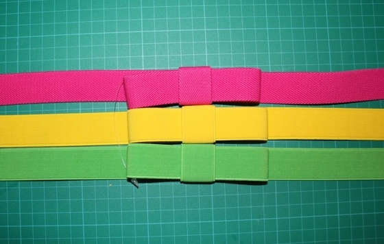 Catena della vita dell'unità di elaborazione con le cinghie del panno delle nappe per le donne nel verde rosa giallo, larghezza di 3cm - di 2cm