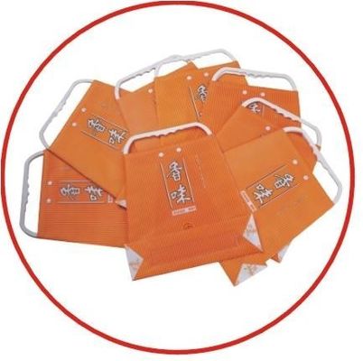 Sacchetti della spesa di plastica su misura di promozione della borsa della maniglia dell'abbigliamento