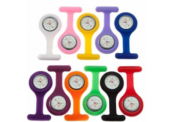 Movimento Giappone personalizzato o movimento Cina Gel di Silicone infermiera Fob Watch / 85 * 39 mm