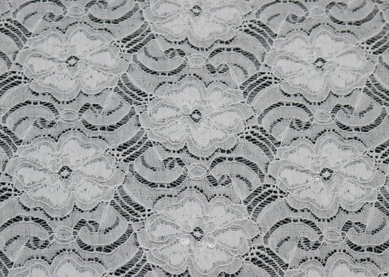 Tessuto elastico del pizzo dell'elastam di nylon