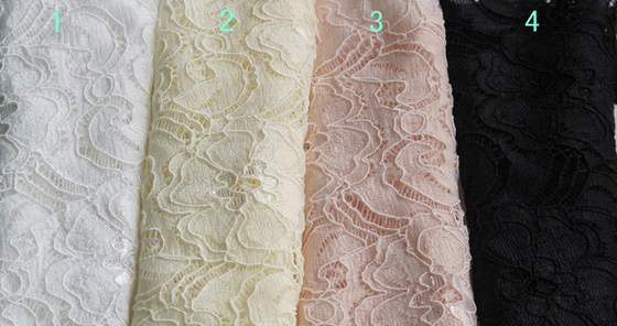 Tessuto elastico del pizzo dell'elastam di nylon