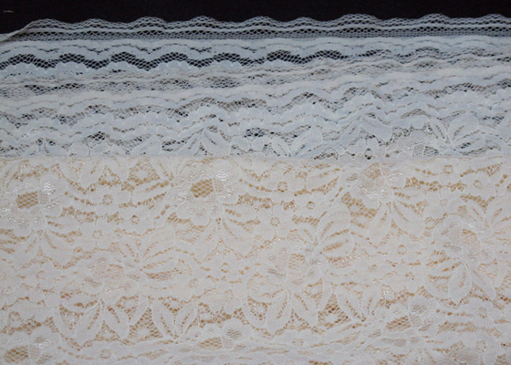 Tessuto elastico bianco del pizzo per tappezzeria