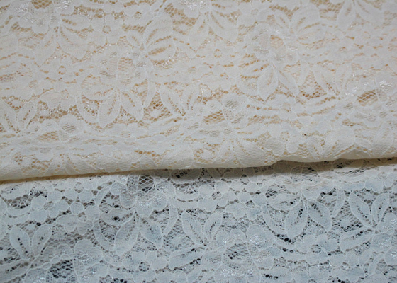 Tessuto elastico bianco del pizzo per tappezzeria