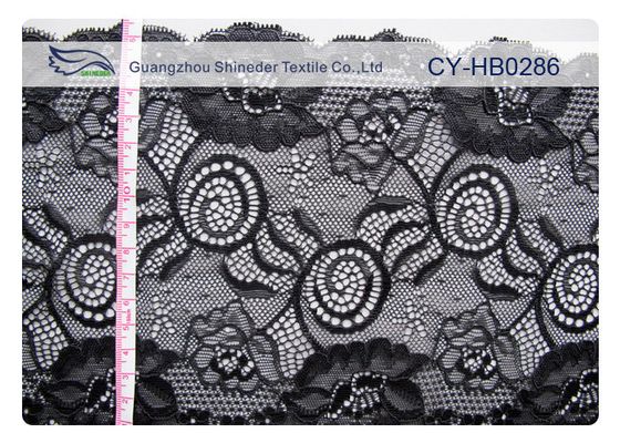Tessuto elastico del pizzo del jacquard di progettazione di comodità per l'OEM CY-HB0286 della biancheria