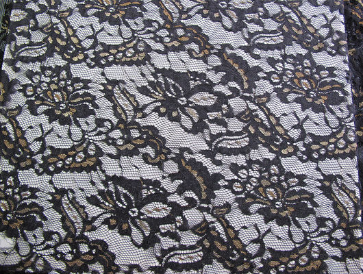 Tessuto multicolore elastico del pizzo del ricamo