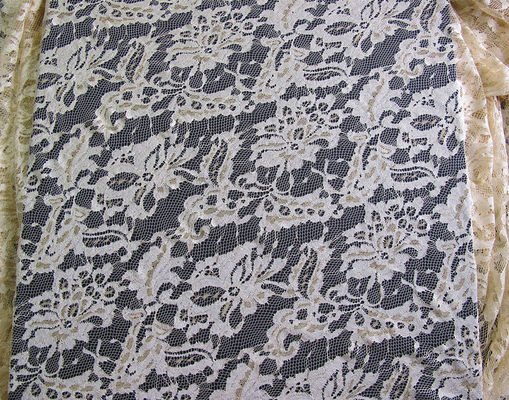 Tessuto multicolore elastico del pizzo del ricamo