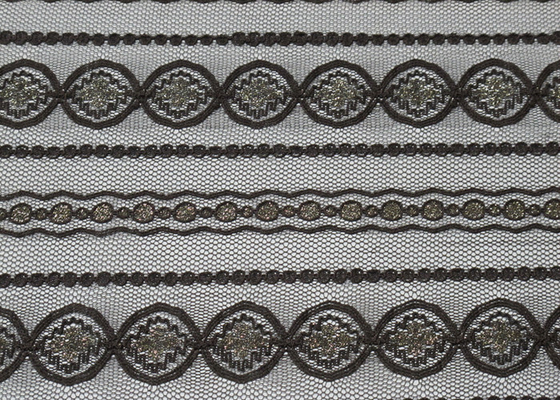 Tessuto di maglia metallico del pizzo di alta tenacia per la larghezza CY-LW0208 della tappezzeria 150cm