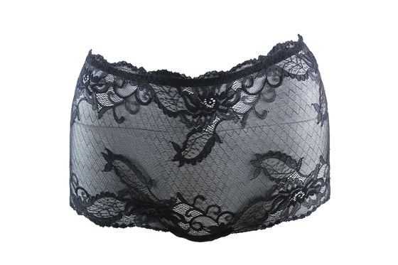 Vita ricamata elegante delle mutandine di Boyshort del pizzo alta per la giovane femmina