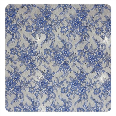Bella disposizione rossa e blu del pizzo del ciglio dall'iarda per il vestito da sposa