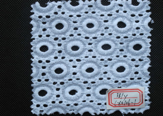 Elastico della disposizione del pizzo dell'occhiello del cotone