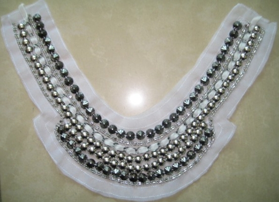 Collana di cristallo fatta a mano del collare della perla