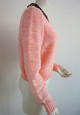 Maglioni staccabili del pullover delle signore del saltatore del collare rosa per l'autunno, inverno