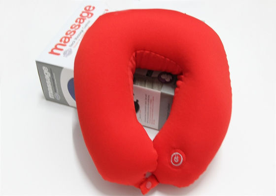 Rilassi il cuscino elettrico di massaggio di forma delle perle U della schiuma, cuscino del collo di viaggio