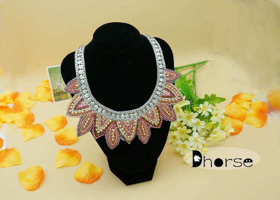 Collana decorativa del collare della perla del seme dei cristalli di rocca, collana del collare di modo