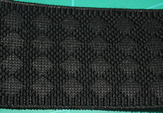 Modello elastico del rombo della tessitura del diamante nero elastam/del nylon per le borse