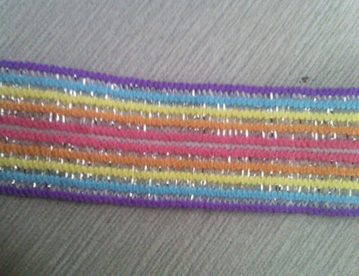 Tessitura elastica multicolore