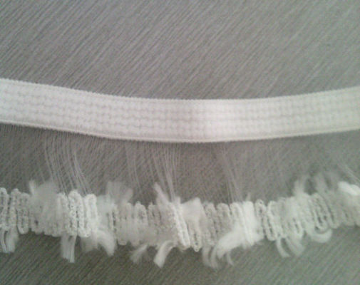 Tessitura elastica tessuta bianca