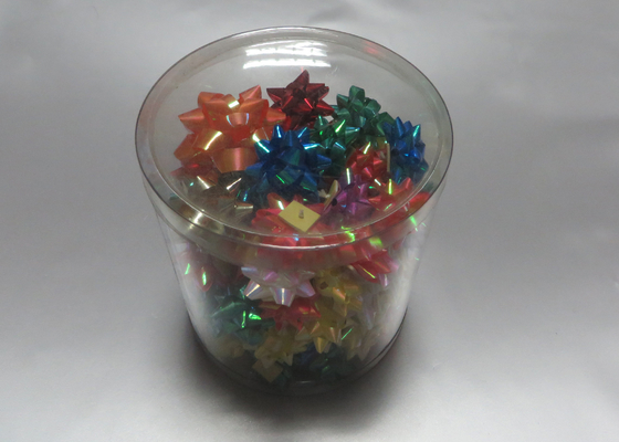 Oro, rosso, mini nastro blu dell'arco del regalo della stella con polipropilene per la decorazione del regalo