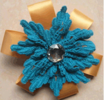 Corpetto del fiore artificiale del pizzo del cotone