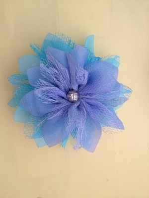 Il corpetto blu del fiore, corpetti del fiore del tessuto per i bambini si veste