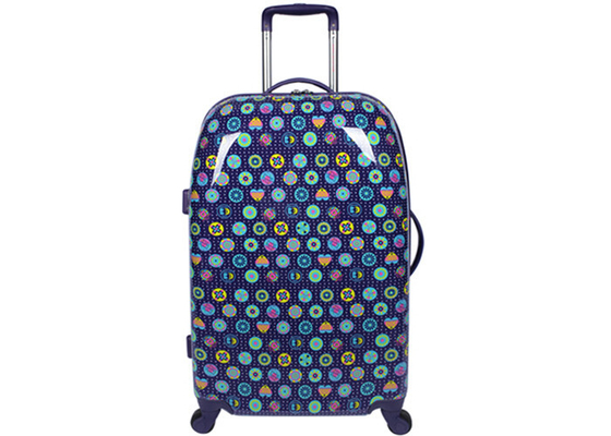Borsa colorata luminosa su misura di viaggio dei bagagli del PC 20 25 della cassa a 28 pollici del carrello