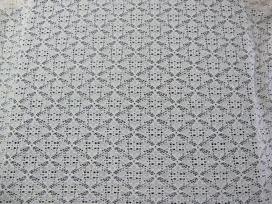 Tessuto di nylon per abito, tessuto del pizzo del cotone Stretchable di maglia del pizzo