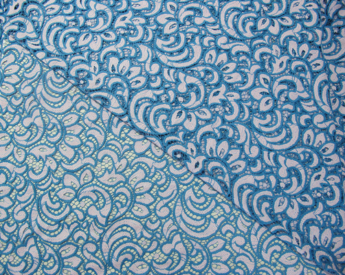Tintura libera amichevole dell'azo di Eco del fiore del cotone del tessuto di nylon variopinto del pizzo