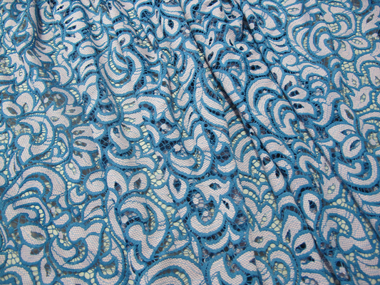 Tintura libera amichevole dell'azo di Eco del fiore del cotone del tessuto di nylon variopinto del pizzo