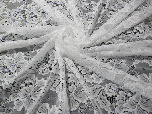Progettazione di nylon su ordinazione del fiore del tessuto del pizzo del ricamo di Digital per sartoria