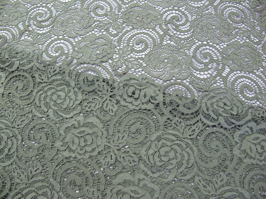 Tessuto di nylon del pizzo del fiore tricottato per l'indumento con il pizzo di Non Allungamento