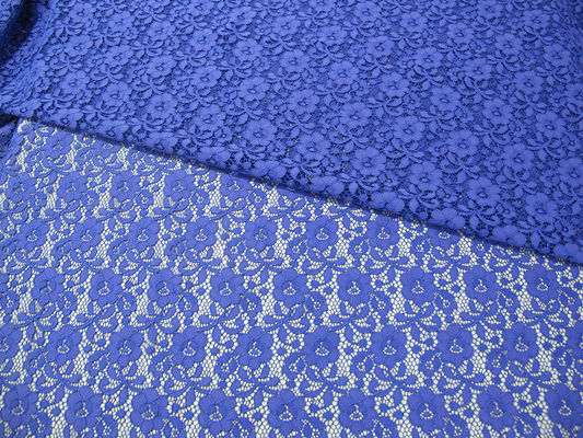 Mini floreale di Digital del tessuto di nylon blu del pizzo per signora Dress