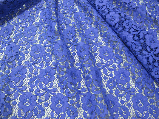 Mini floreale di Digital del tessuto di nylon blu del pizzo per signora Dress