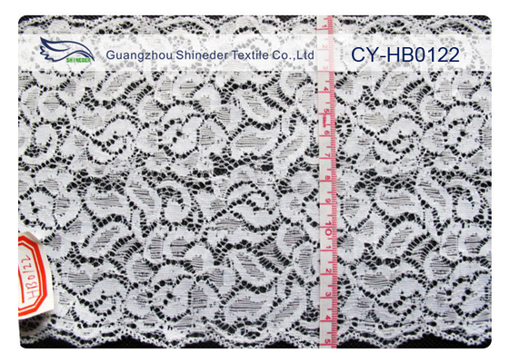 Tessuto di nylon solubile in acqua, larghezza CY-HB0122 del pizzo del cotone di modo di 15cm