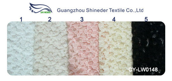 Larghezza comoda CY-LW0148 del cotone del tessuto di nylon Strizzacervelli-Resistente 150cm del pizzo