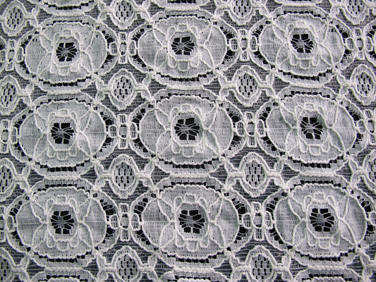 Tessuto di nylon del pizzo del cotone Strizzacervelli-Resistente, tessuto geometrico CY-LW0154 del fiore